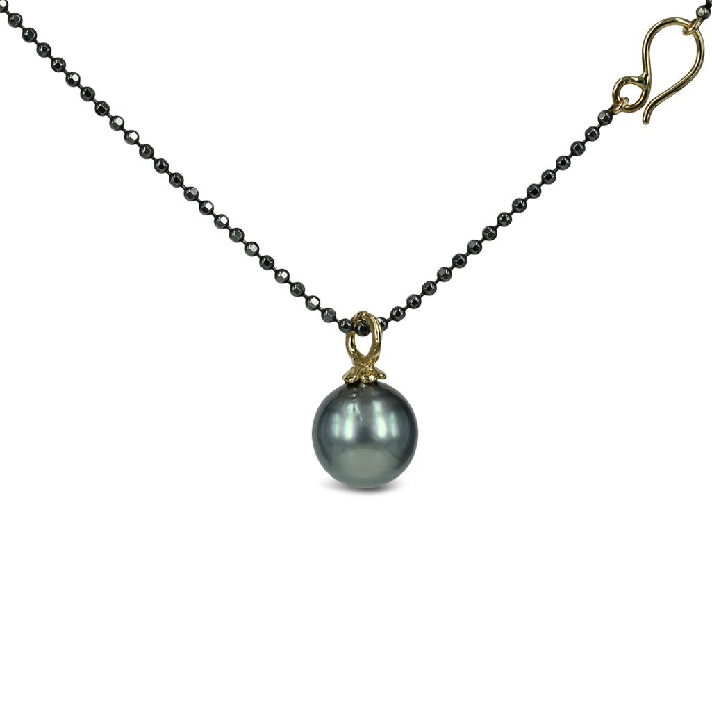 One of a kind - 14 kt. Guld vedhæng med Tahitiperle