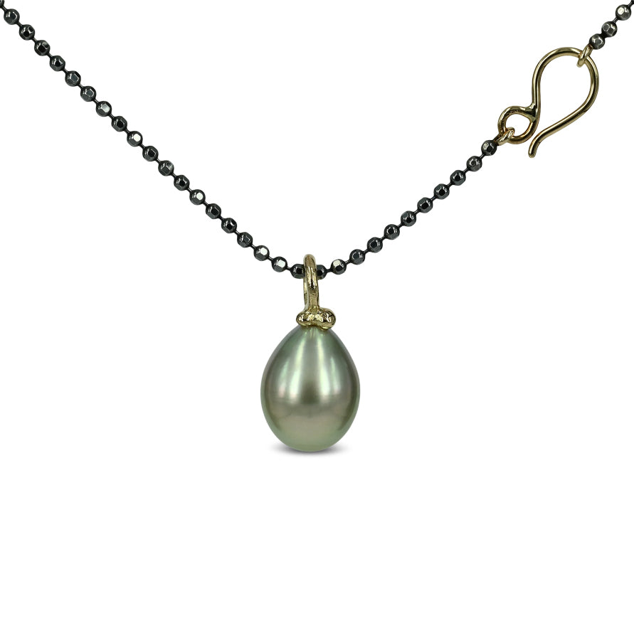 One of a kind - 14 kt. Guld vedhæng med Tahitiperle