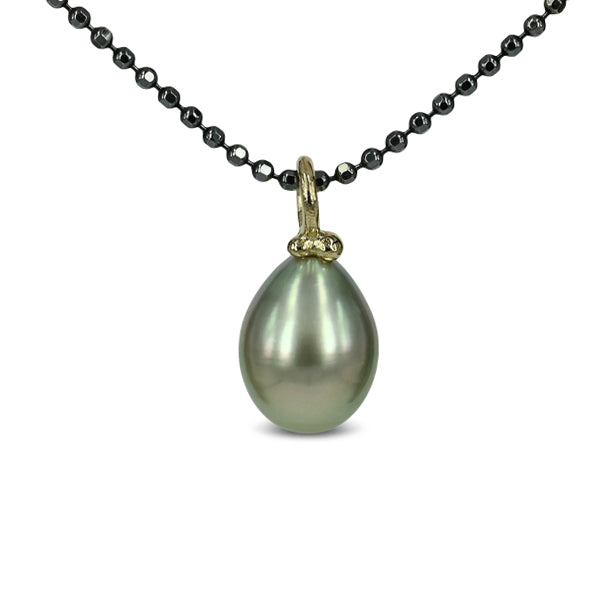 One of a kind - 14 kt. Guld vedhæng med Tahitiperle