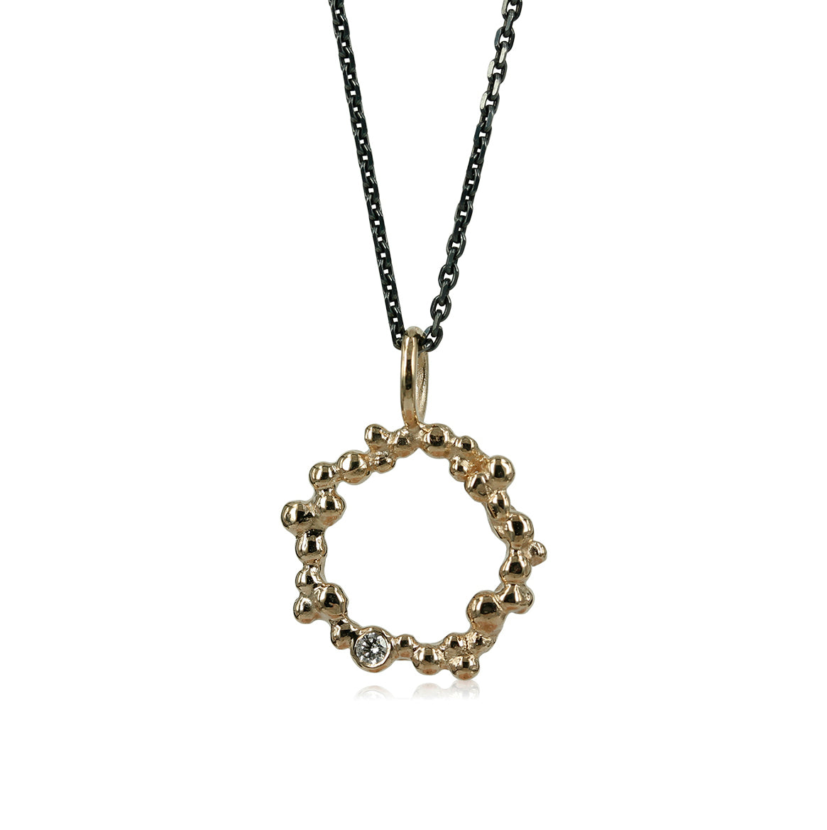 Bubbles - 14 kt. guld diamant vedhæng