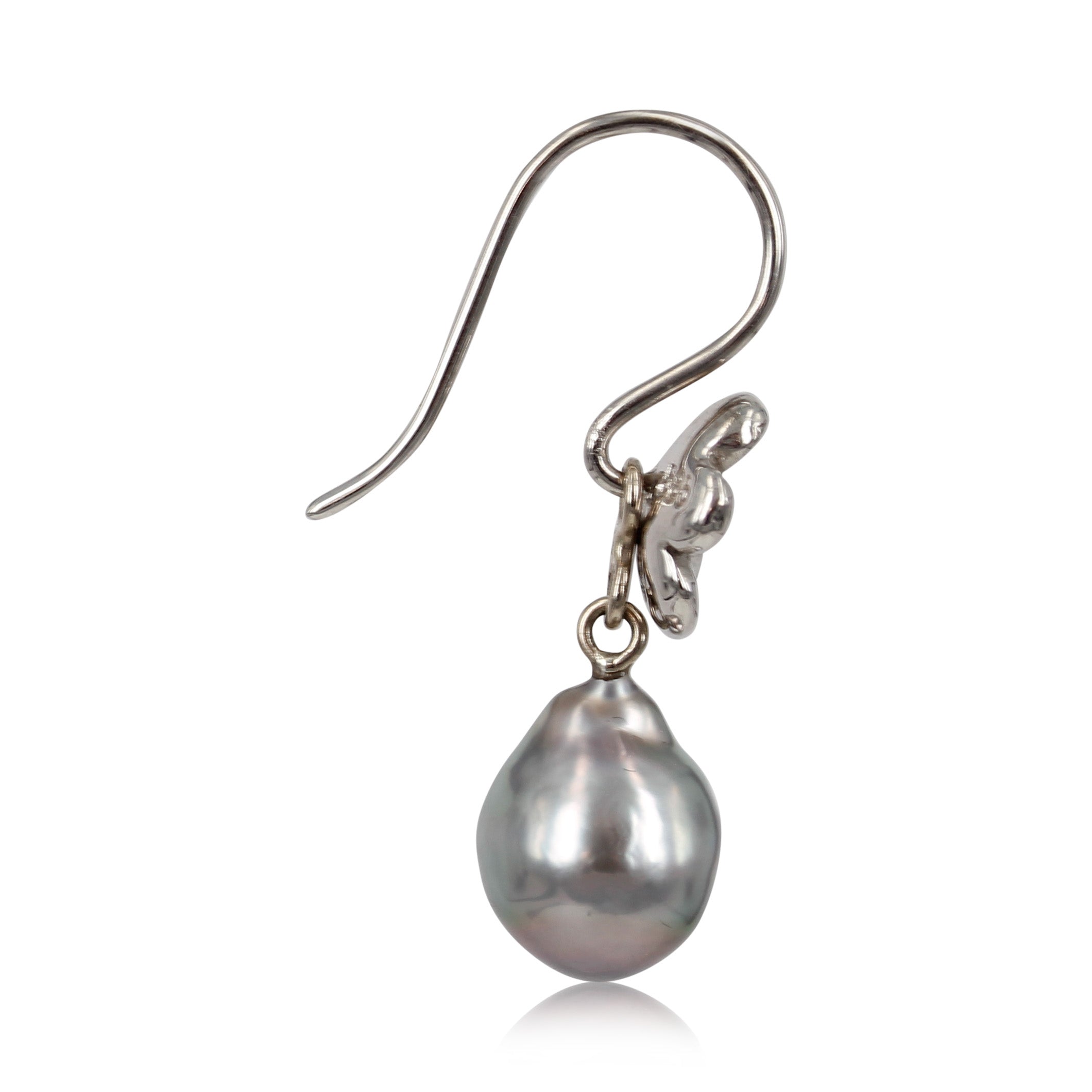 14 kt. Gulds drop - Mint Agat