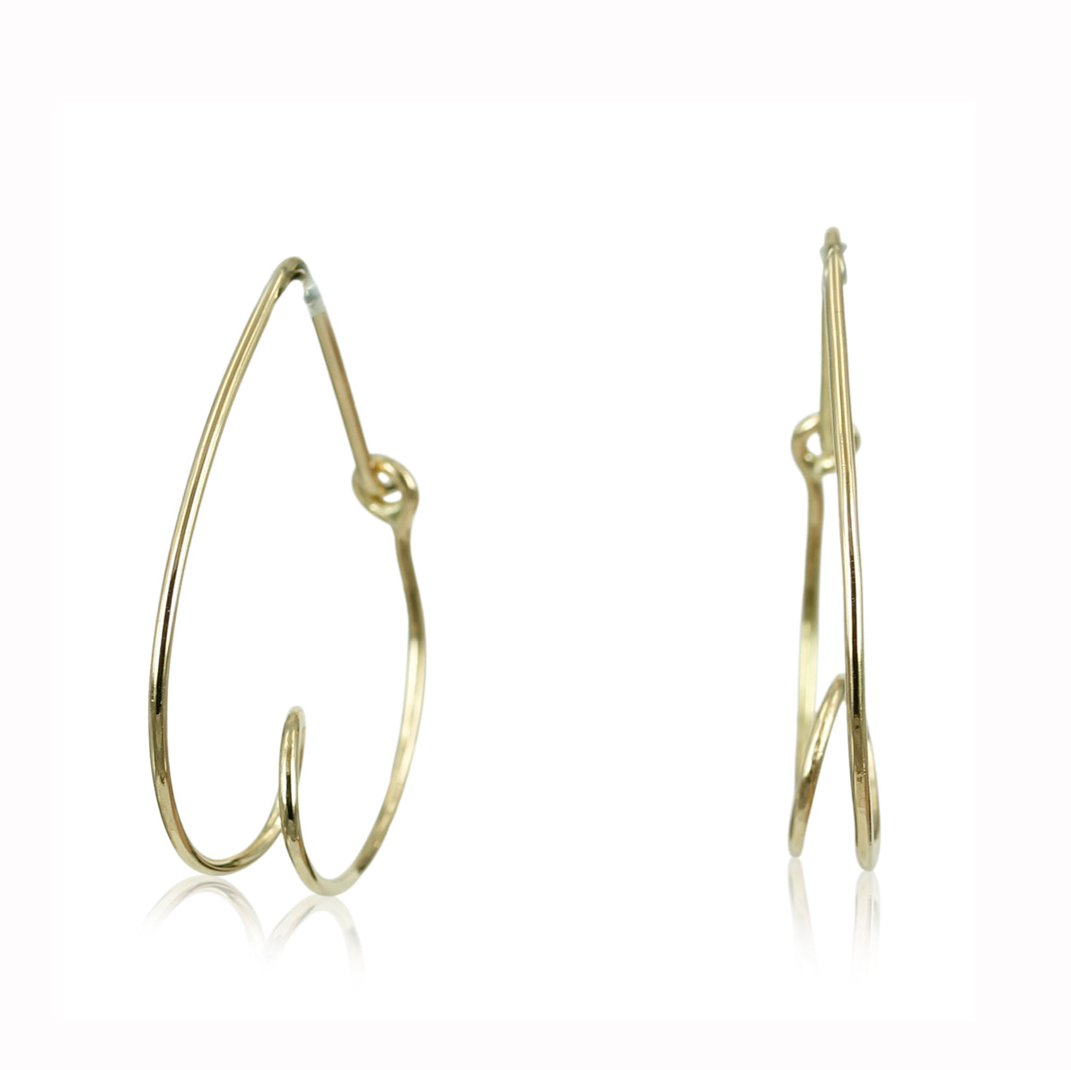Love - 14 kt Guld creol