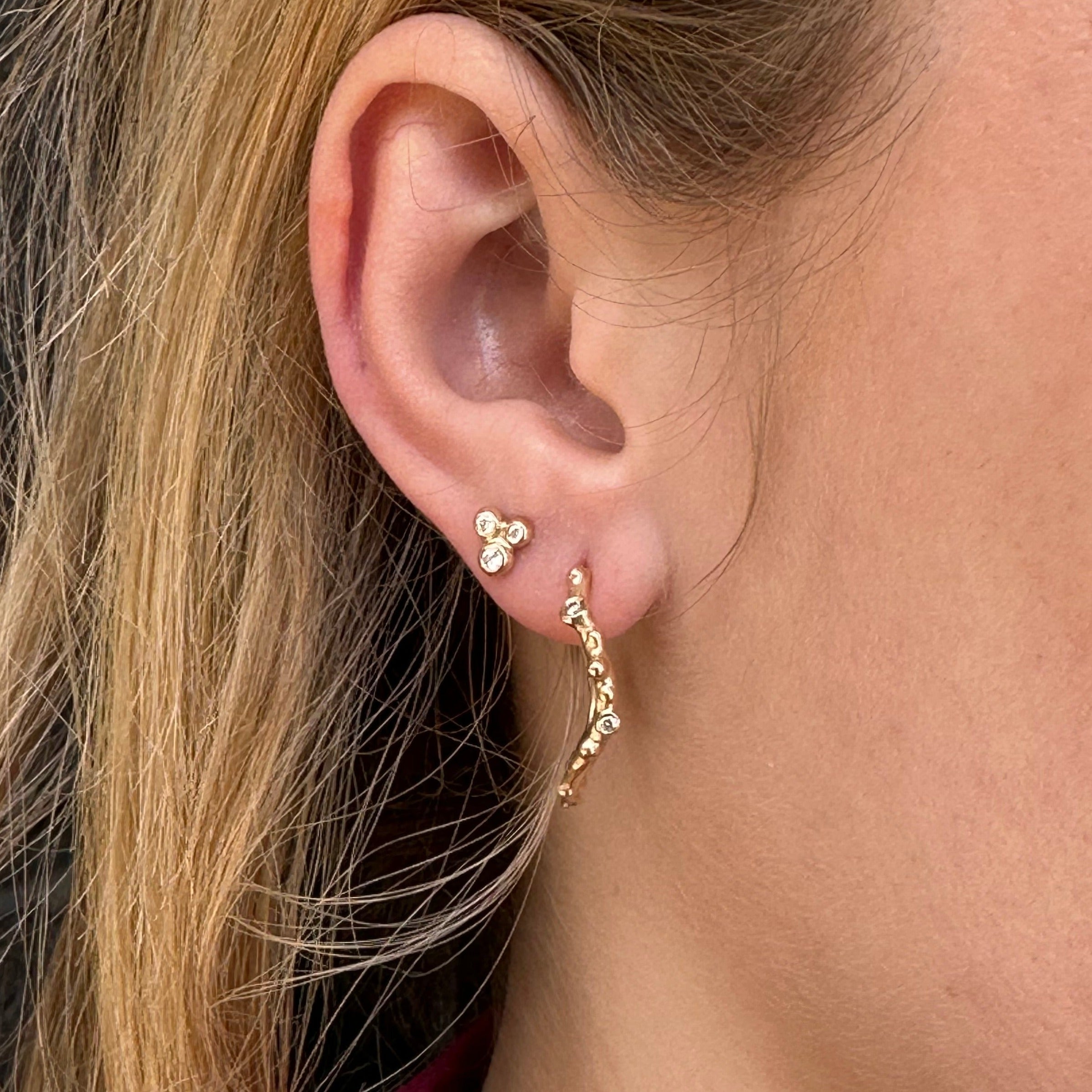 hoops, med smukke diamanter