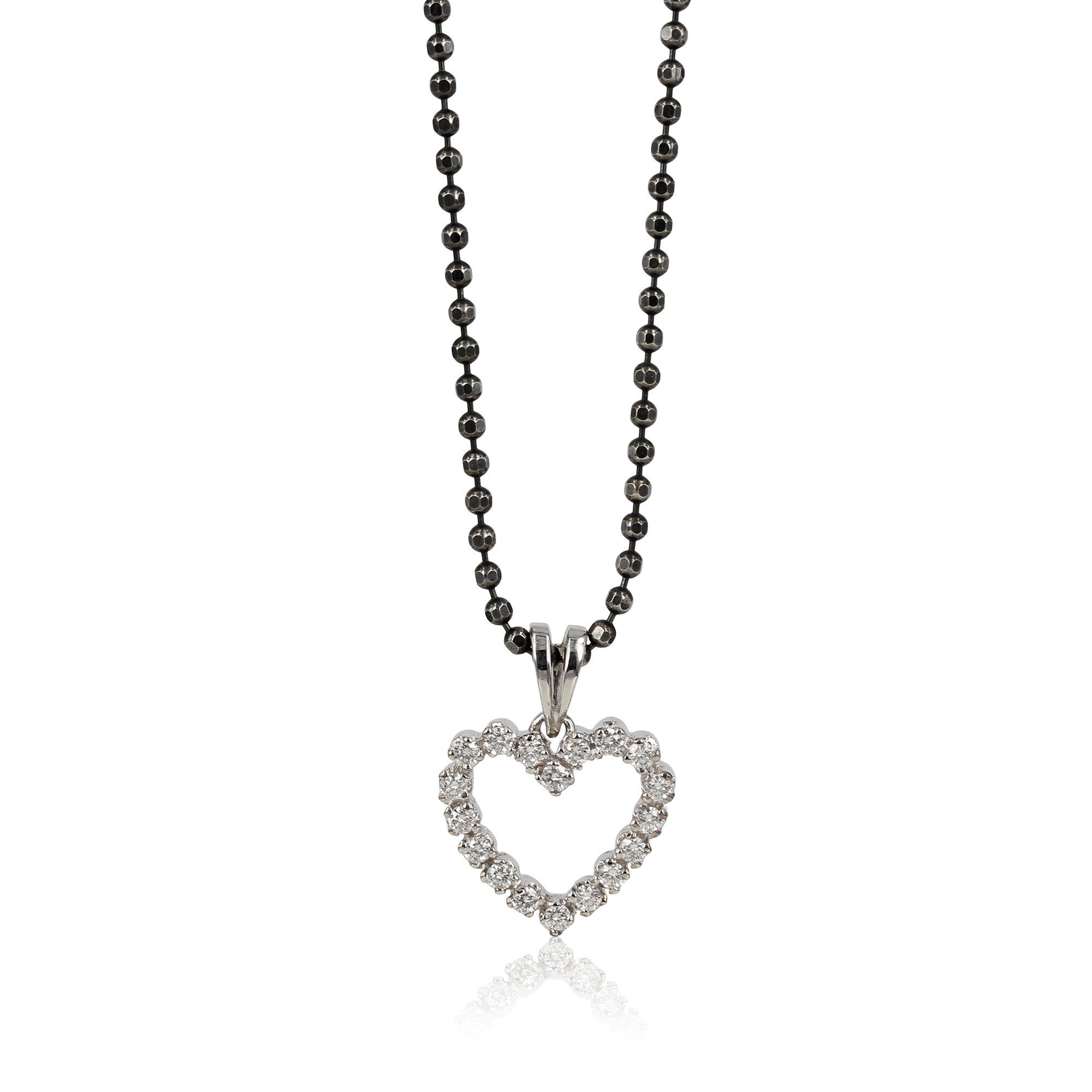 Diamonds - Diamant hjerte i hvidguld