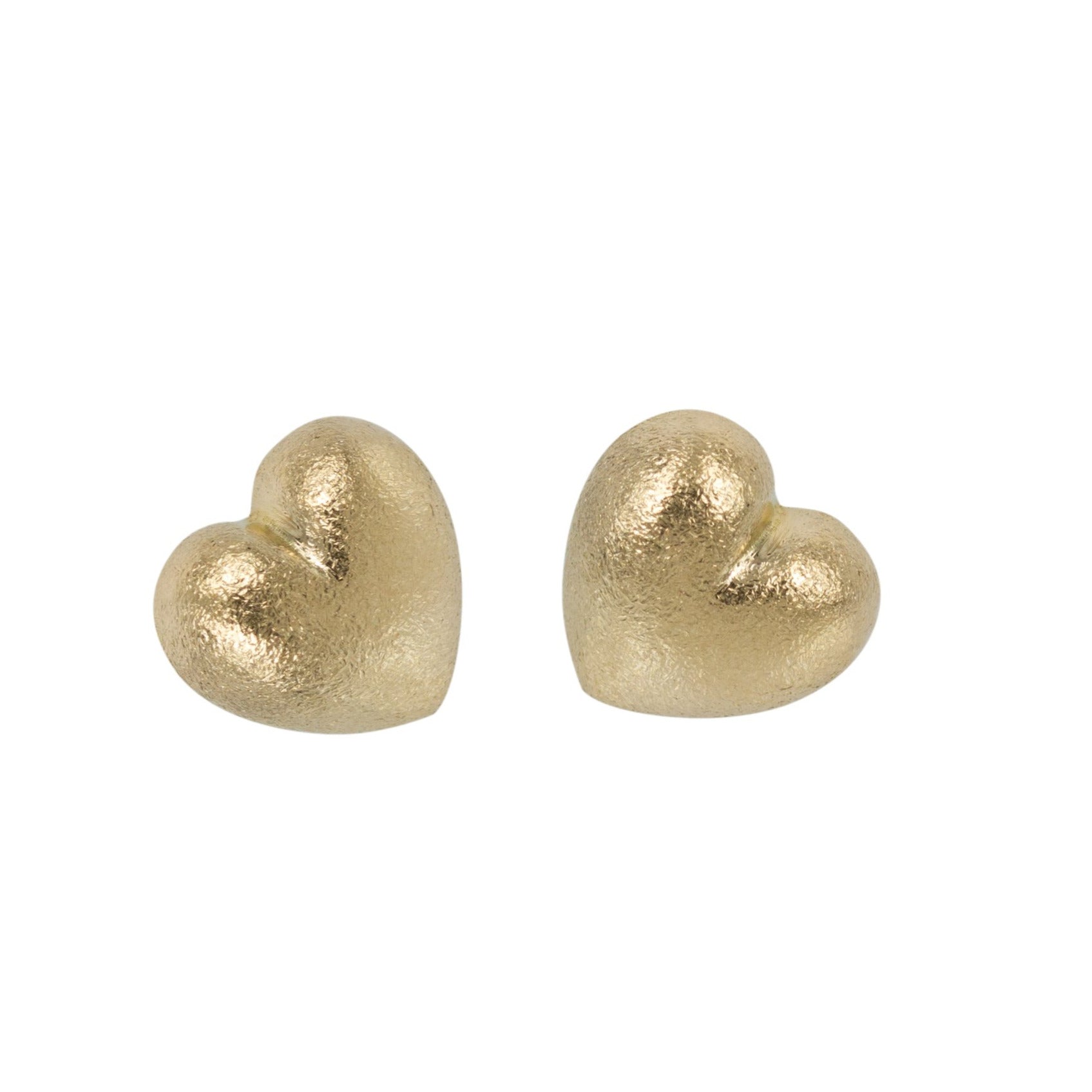 mat guld .. Love - 14 kt. guld hjerte øreringe 14 kt. guld ørestikker udformet som fine kærligheds hjerter, øreringene kan også bærers med perle pynt.