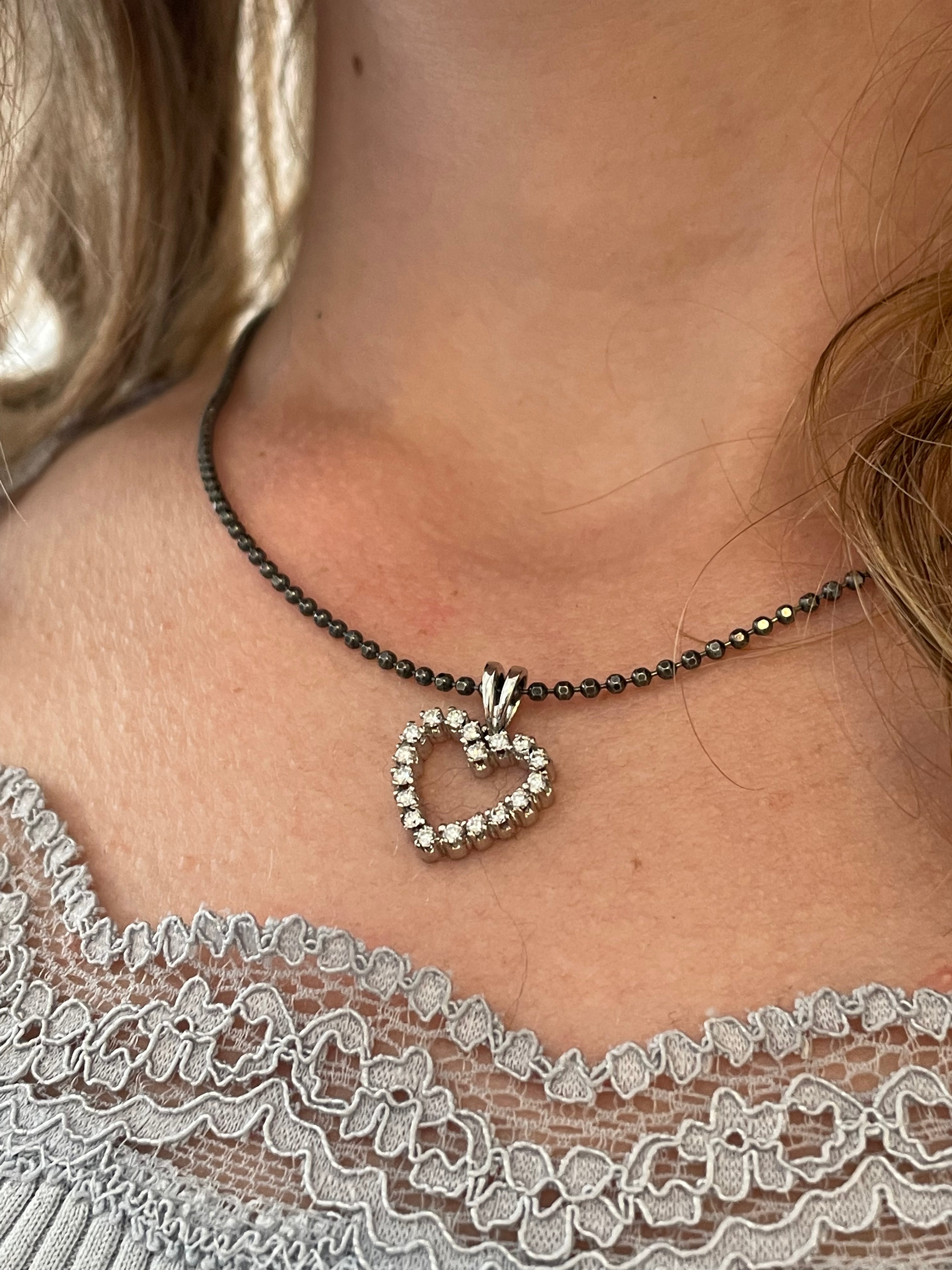 Diamonds - Diamant hjerte i hvidguld