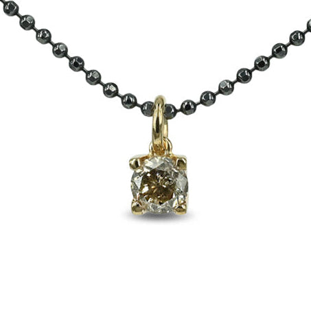 One of a kind - 14 kt. Guld vedhæng med Unik 1,42 ct. Diamant