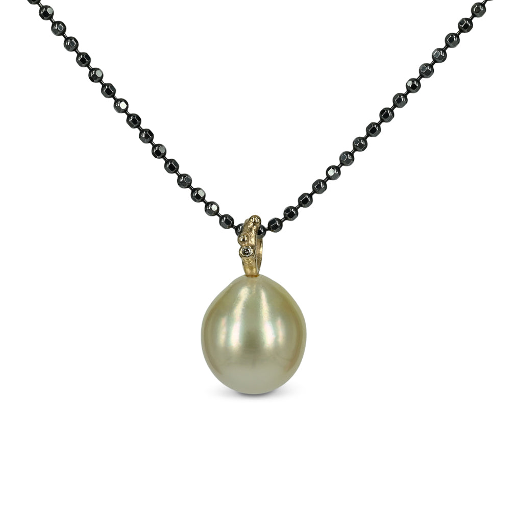 One of a kind - 14 kt. Guld vedhæng med South Sea perle