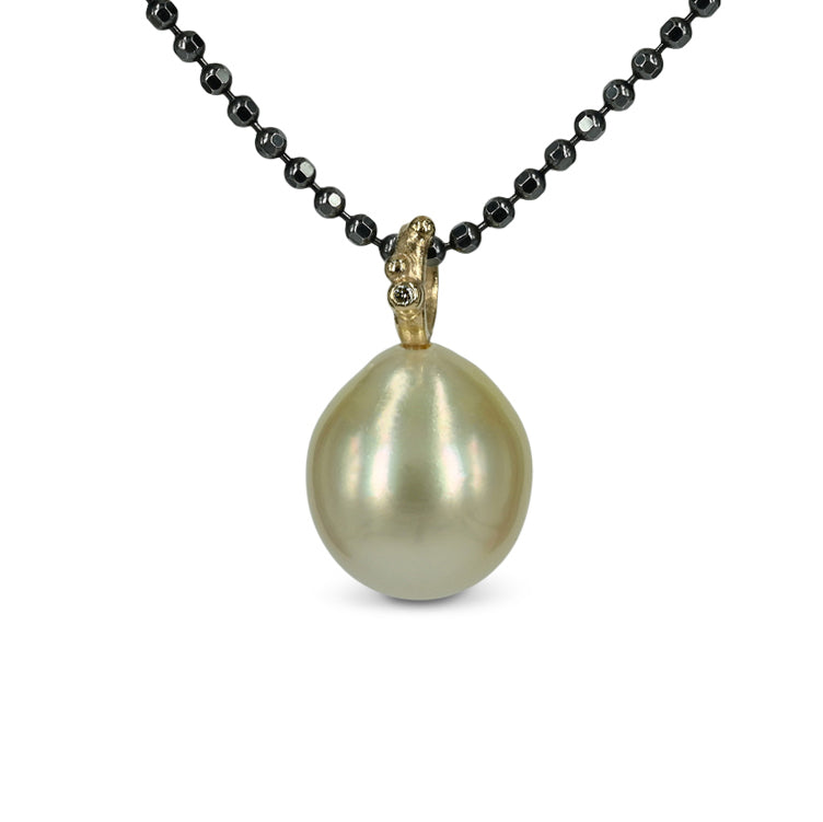 One of a kind - 14 kt. Guld vedhæng med South Sea perle