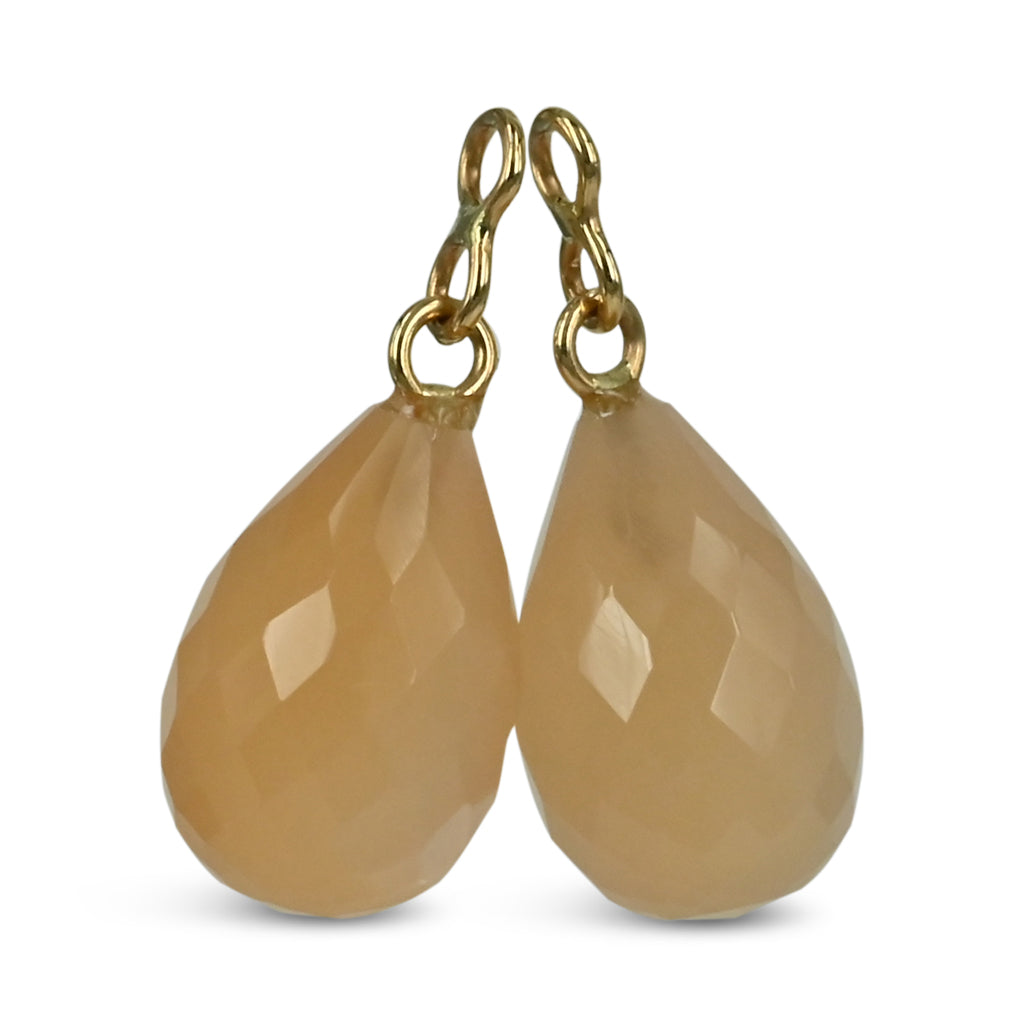 14 kt. Gulds drop - Månesten