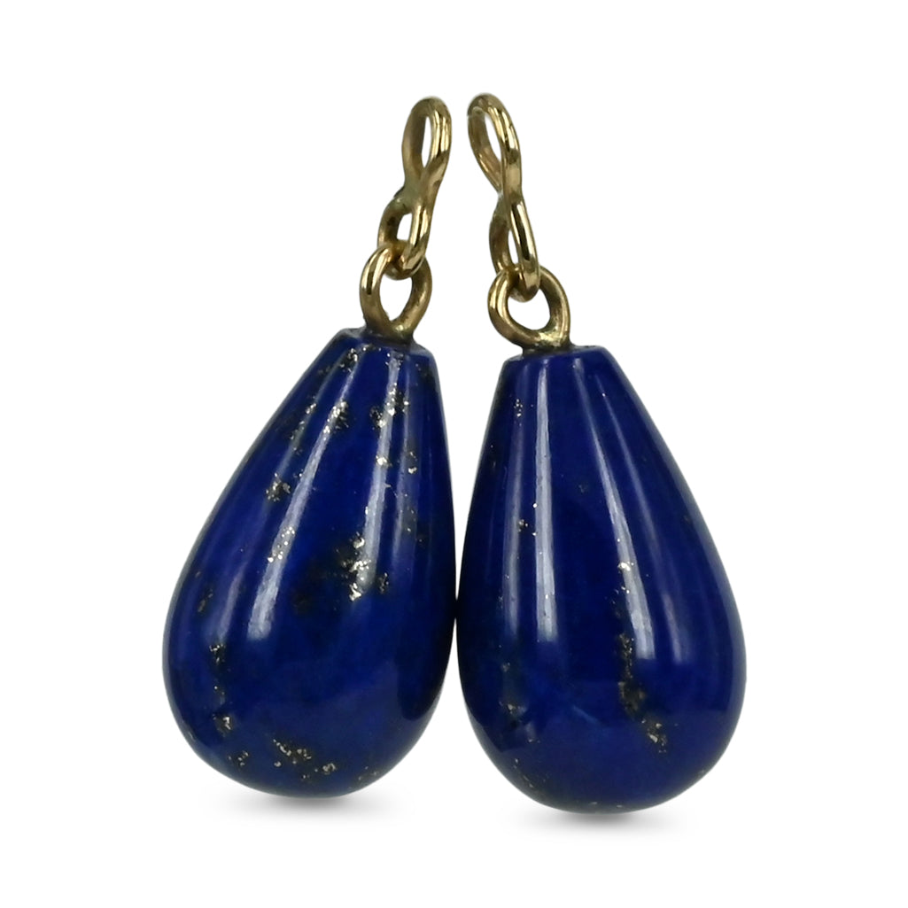 14 kt. Gulds drop - Lapis Lazuli