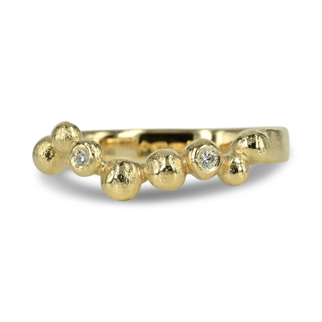 Bubbles - 14 kt. Guldring