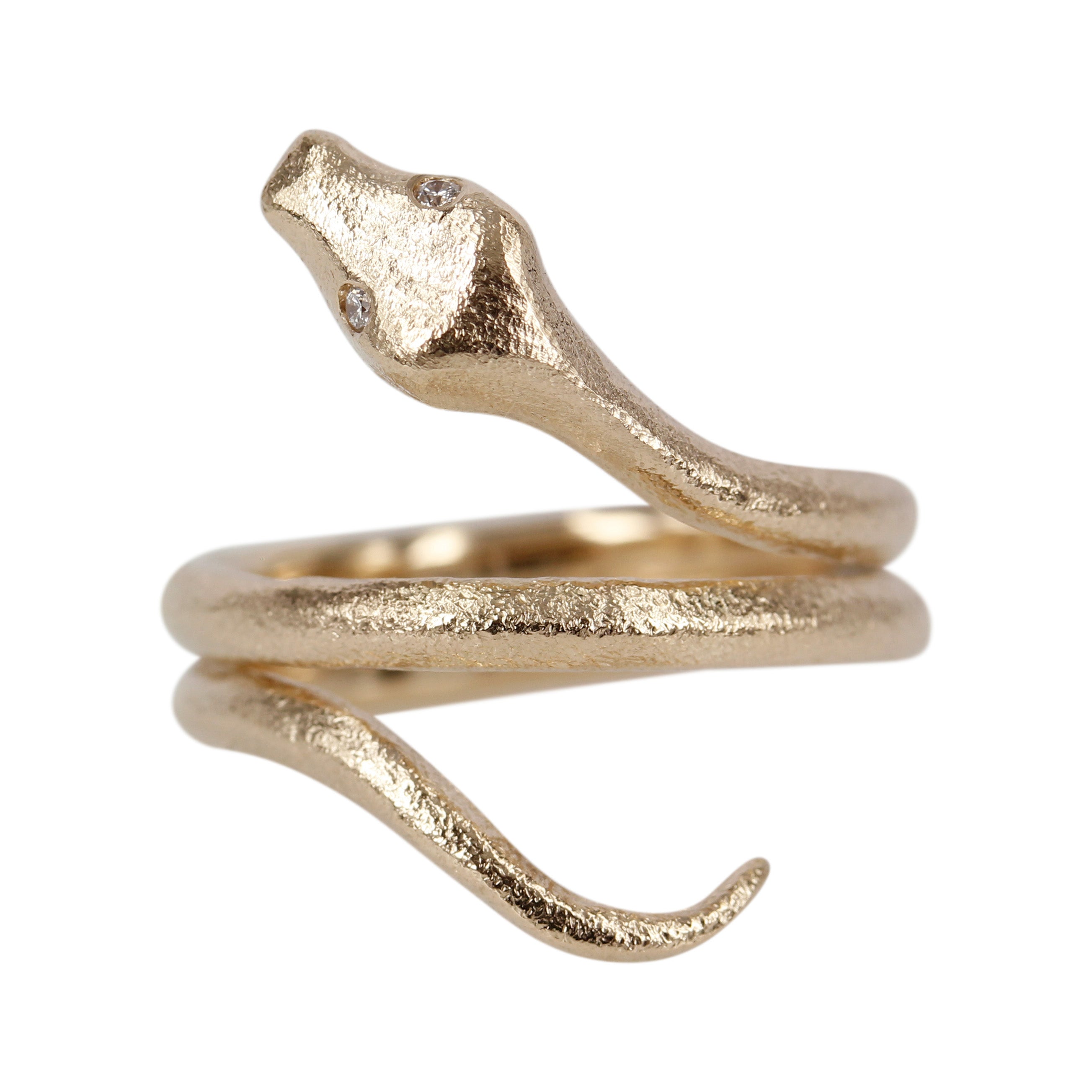 Snake - 14 kt guld ring udformet som en fin slange der slynger sig om din finger.