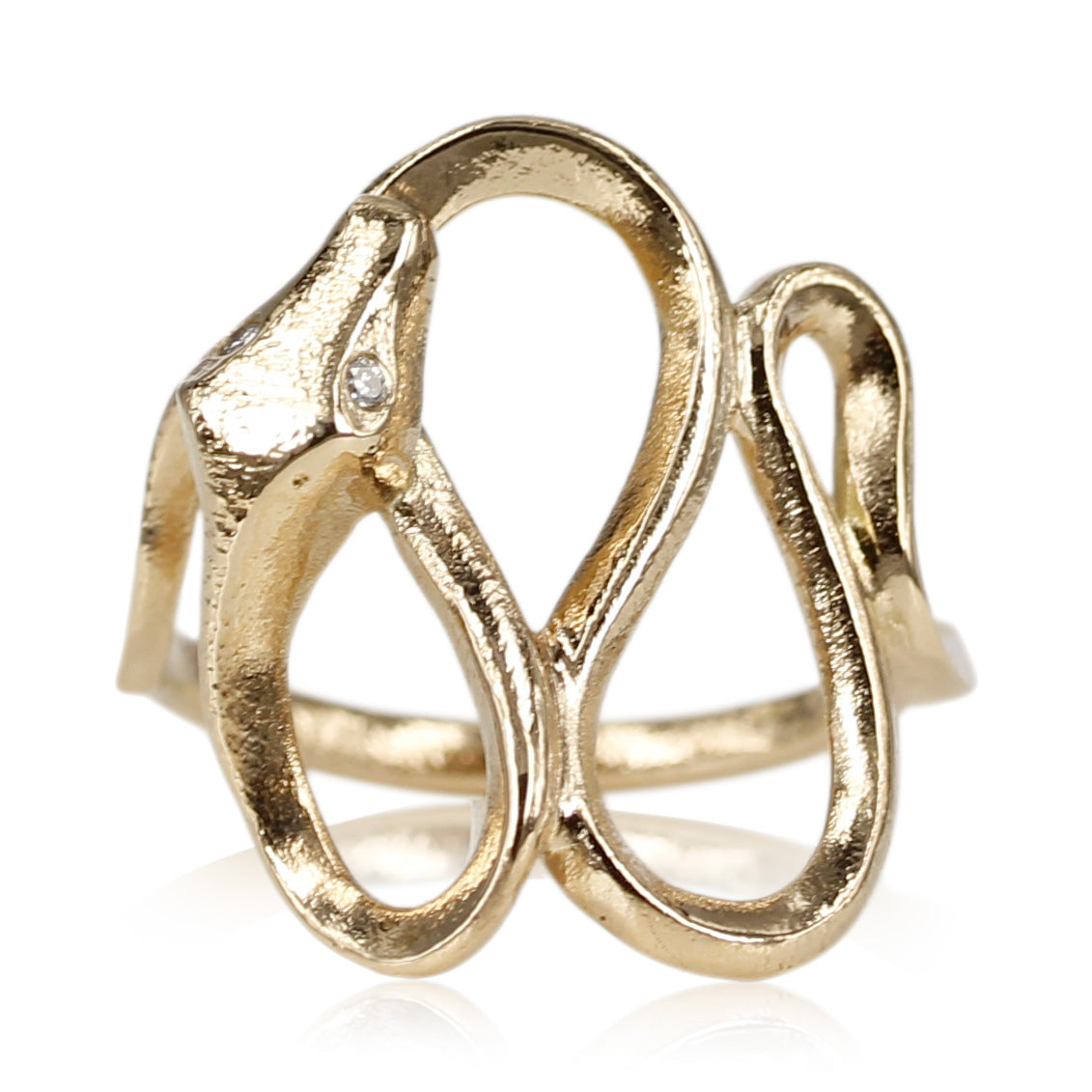 Snake- 14 kt guld ring udformet som en fin slange der slynger sig om din finger.