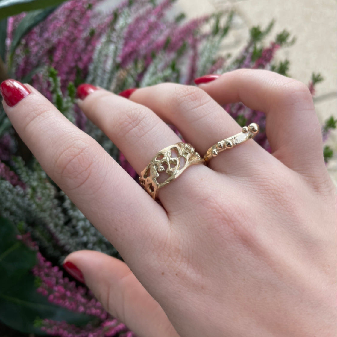 2, Smuk ring med mange detaljer, ringen er inspireret af Det røde hav, med det smukke koralrev.