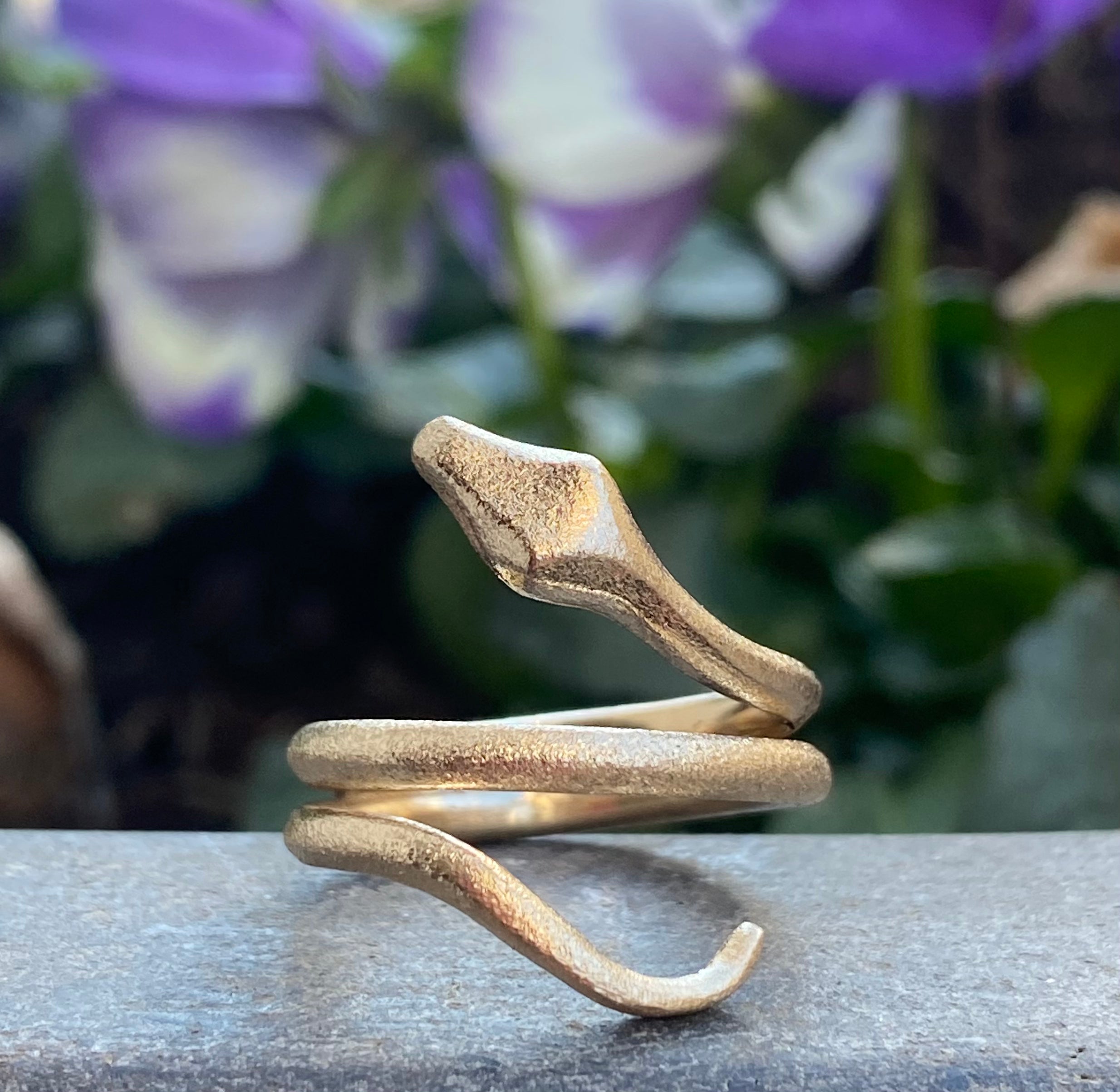 Snake - Ring i 14 kt guld